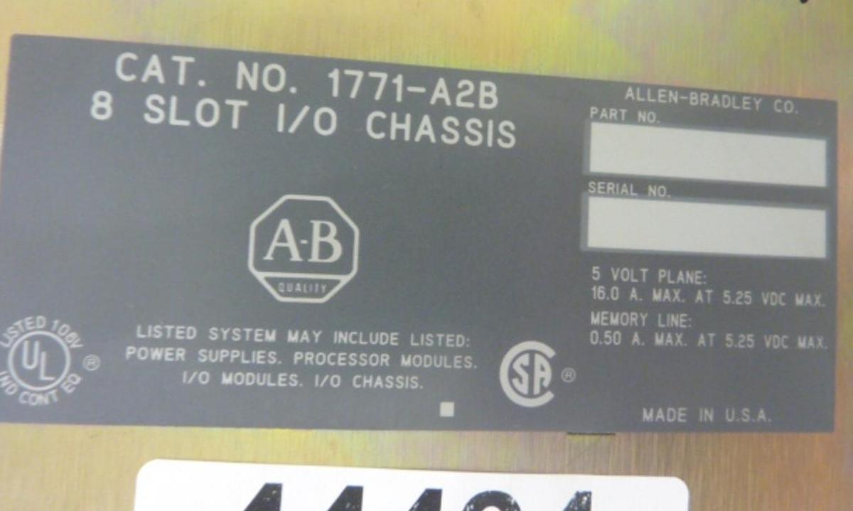 Used ALLEN BRADLEY Slot Rack 1771-A2B USED