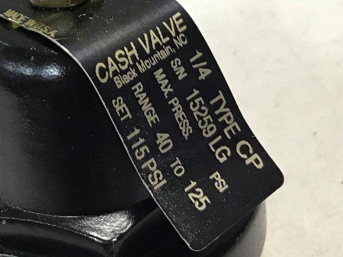 Used CASH VALVE Pressure Valve 15259LG #129025