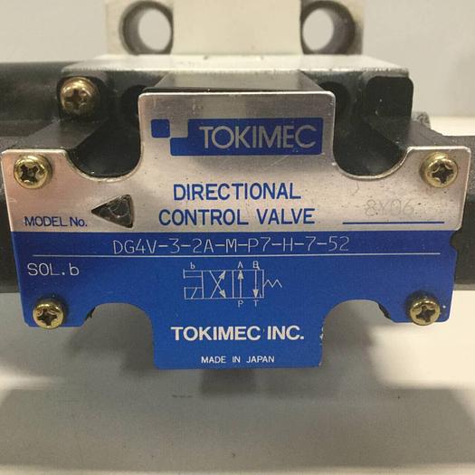 Used TOKIMEC Directional Control Valve DG4V-3-2A-M-P7-H-7-52 CV #95258