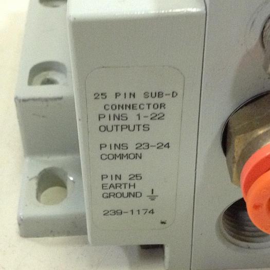 Used NUMATIC Manifold Block & Pneumatic Valves 239-1174 #80388