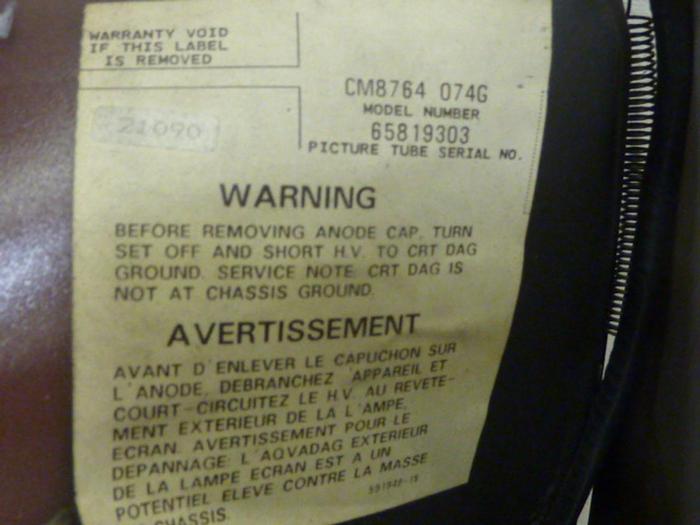Used MAGNAVOX Monitor CM8764 074G #66928