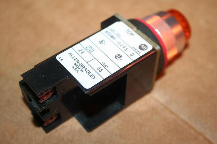 Used ALLEN BRADLEY Indicator Light 800MR-Q24S AMBER #21030