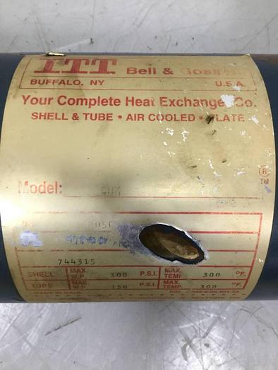 Used ITT Heat Exchanger CHX Used