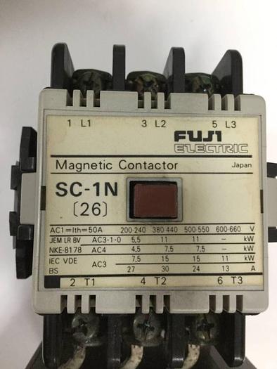 Used FUJI ELECTRIC Magnetic Contactor SC-1N #97917