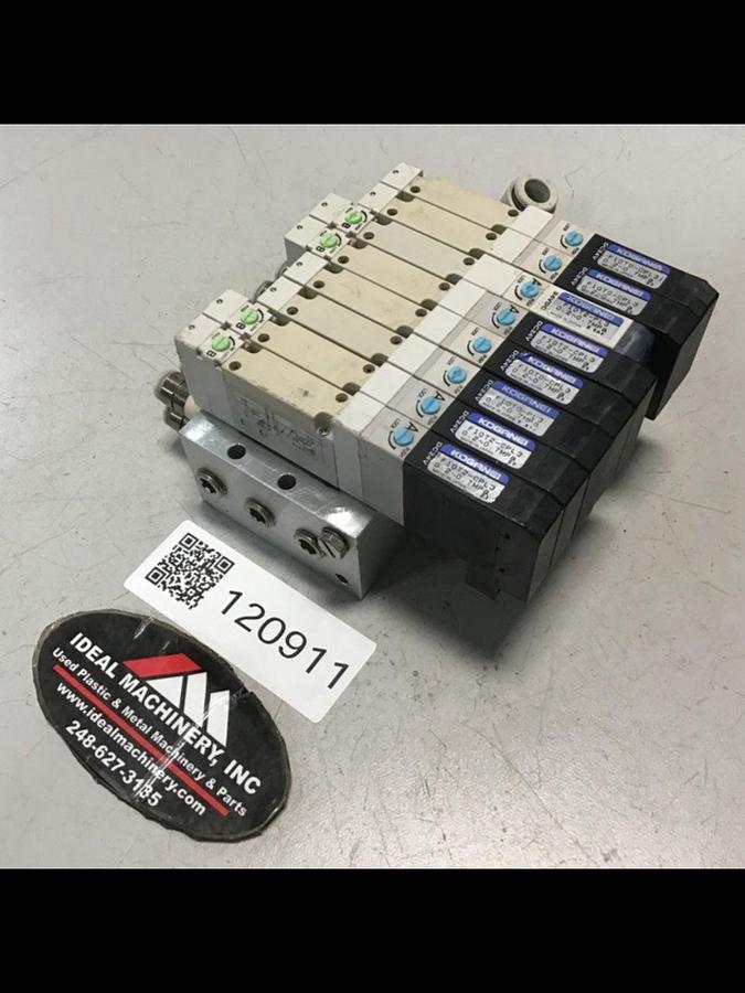 Used KOGANEI Manifold w/ Valves F10M8AJ Used