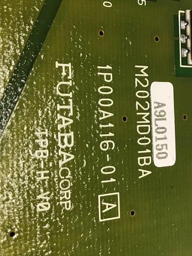 Used FUTABA Conair Dryer Display Screen 1P00A116-01 #143664