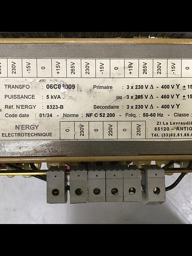 Used N ERGY 5 kVA Transformer 06C02009 Used