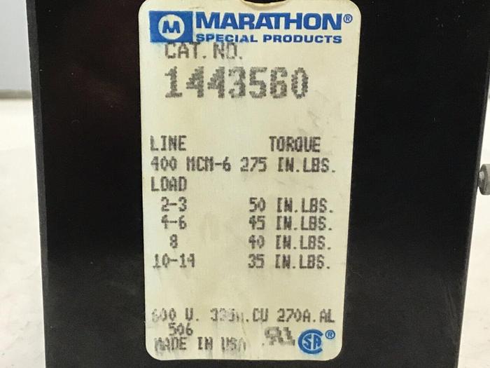 Used MARATHON Power Distribution Block 1443560 #122516