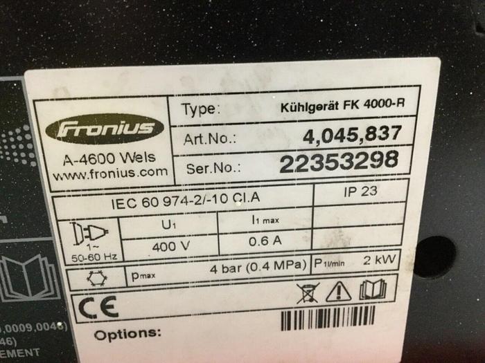 Used FRONIUS Circular Seam Welding Machine 4.075.100.R Used