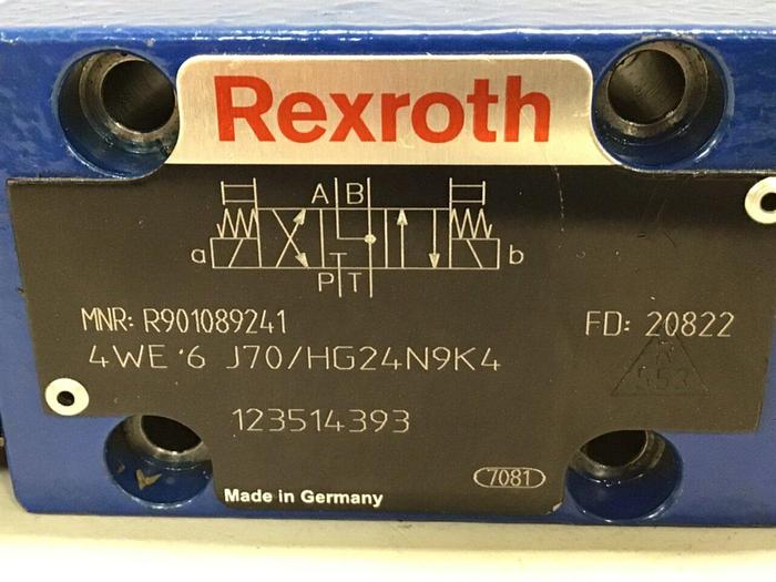 Used REXROTH Valve 4WE6J70/HG24N9K4 Used