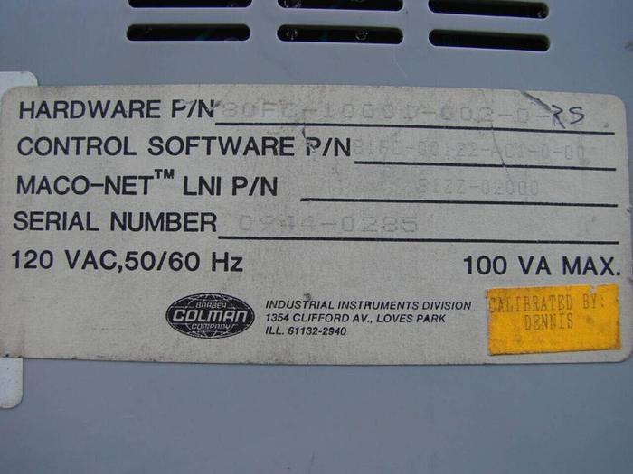 Used BARBER COLMAN Positioning Module 80FC-10001-002-0-RS #3423