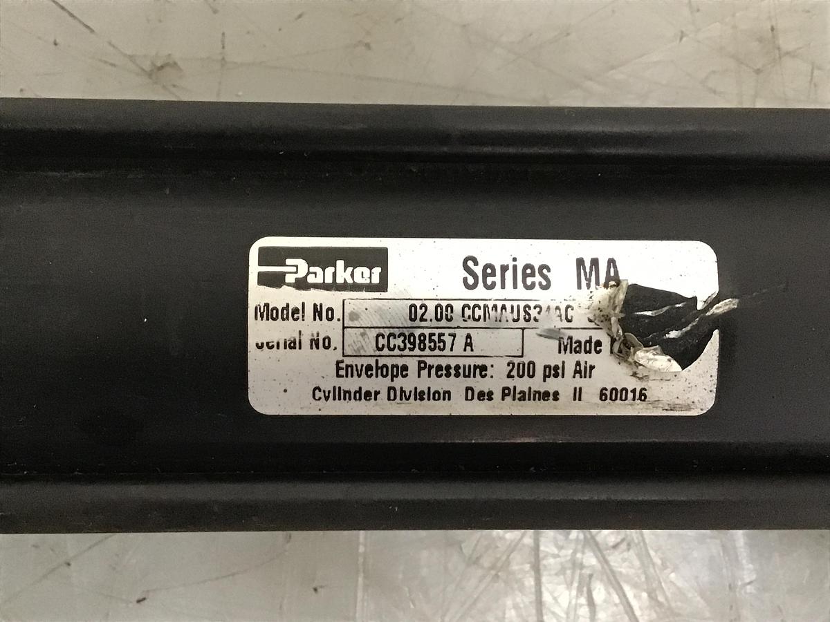Used PARKER 02.00 CCMAUS34AC 38.500 Pneumatic Cylinder Used #144488