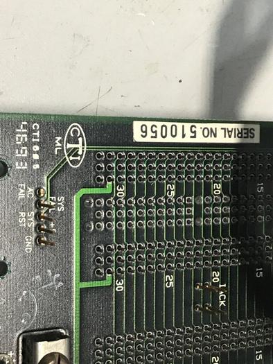 Used CTI Van Dorn Control Rack Board Z9424119B #131845