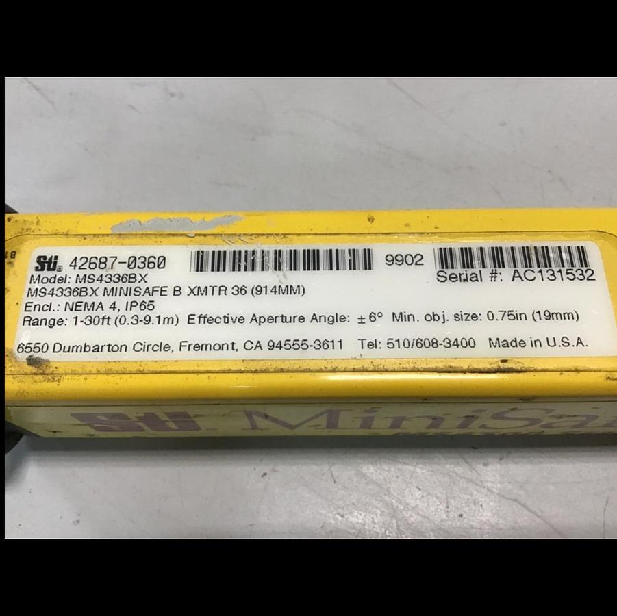 Used STI Light Curtain Transmitter MS4336BX Used