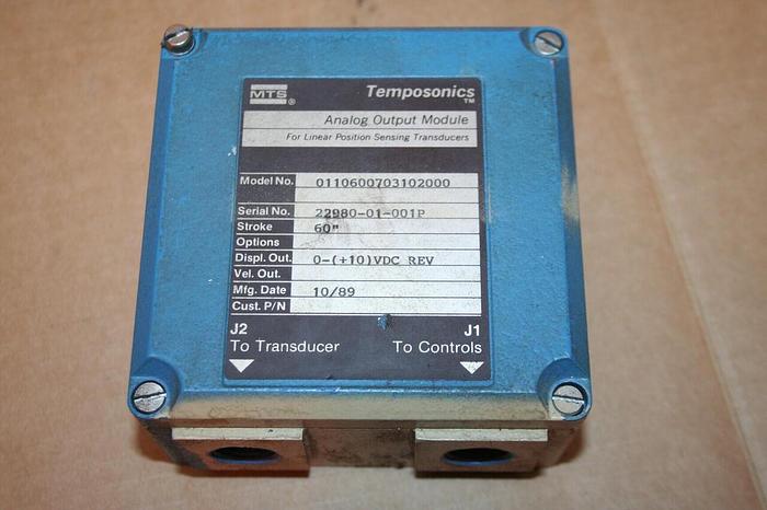 Used TEMPOSONICS INC Analog Output Module 0110600703102000 Used