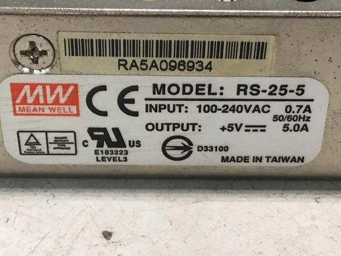 Used MEAN WELL Power Supply RS-25-5 #117888
