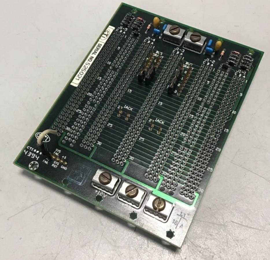 Used CTI Van Dorn Control Rack Board CTI 605 Z9502358B USED 