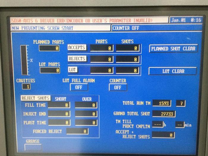 Used NISSEI 110 Ton Vertical Injection Mold Machine TD110E-9E USED