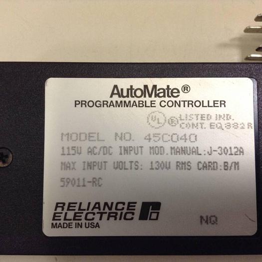 Used RELIANCE ELECTRIC Input Module 45C040 #71511
