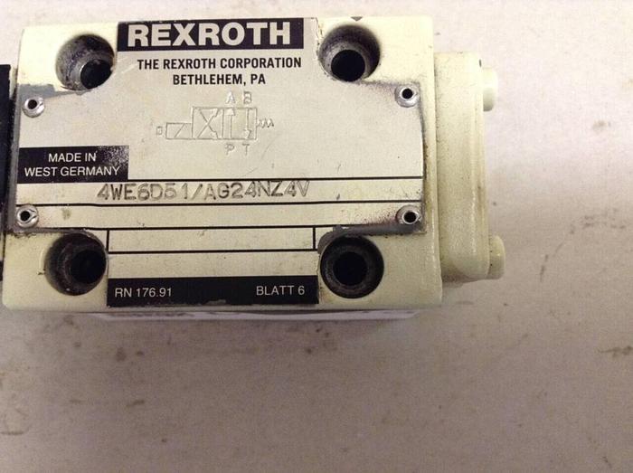 Used REXROTH Valve 4WE6D51AG24NZ4V #88320
