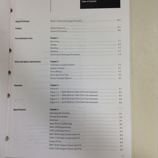 Used ALLEN BRADLEY User Manual 1336-5.0 #70836