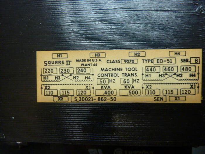 Used SQUARE D Transformer Disconnect 9070-SK5271S #28233