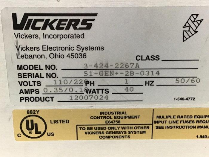 Used CINCINNATI MILACRON Power Supply & Chassis 3-424-2267A Used