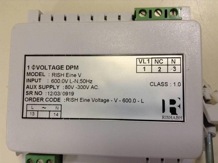 Used RISHABH Digital Panel Meter RISH EINE V #86281