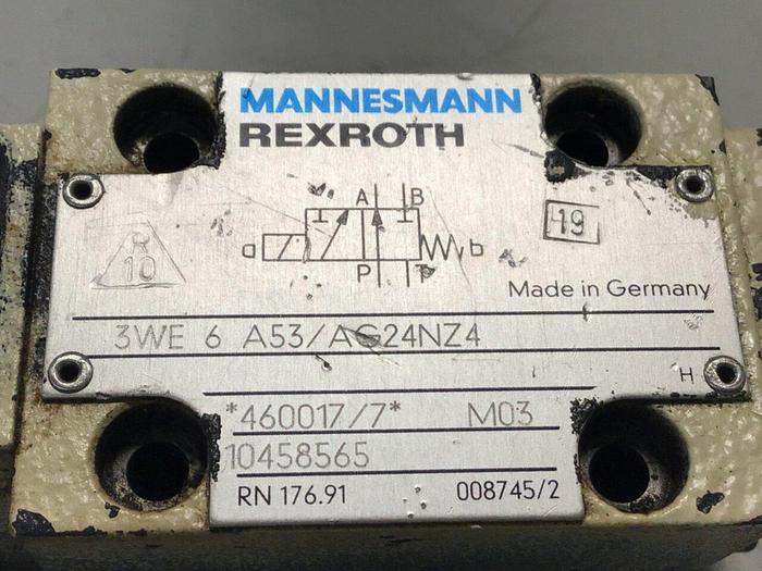 Used MANNESMANN REXROTH Valve 3WE6A53/AG24NZ4 #132351