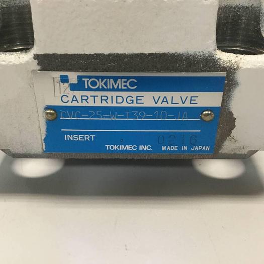 Used TOKIMEC Cartridge Valve CVC-25-W-T39-10-JA #95138