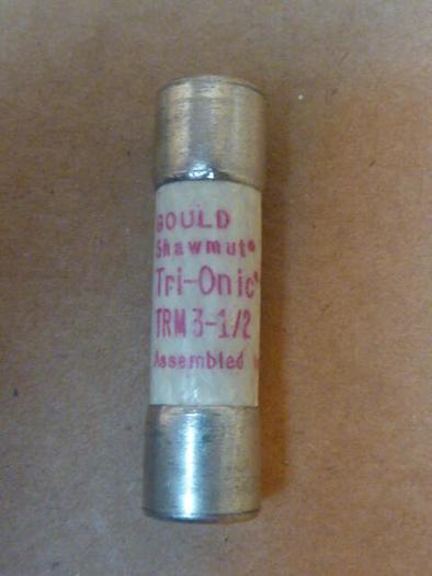Used GOULD / SHAWMUT 3 1/2 Amp Fuse TRM3-1/2 #36115