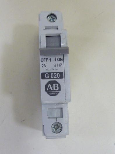 Used ALLEN BRADLEY 2 Amp Circuit Breaker 1492-CB1/G020 SER C #64490
