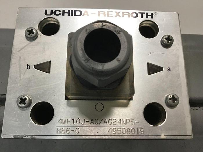 Used UCHIDA Rexroth Valve 4WE10J-A0/AG24NPS-886-0 #136720