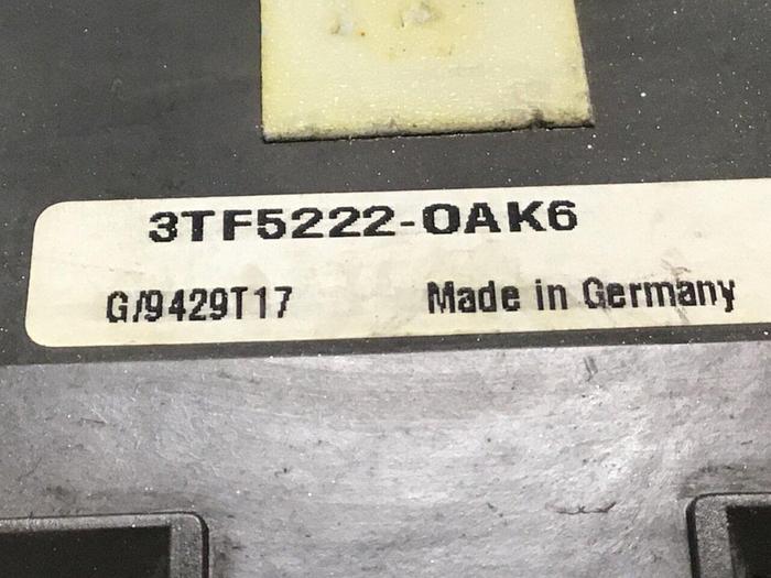 Used SIEMENS Contactor 3TF5222-0AK6 #134099