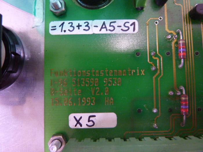 Used FERROMATIK MILACRON Keypad 1-96 513590 9530 #51200