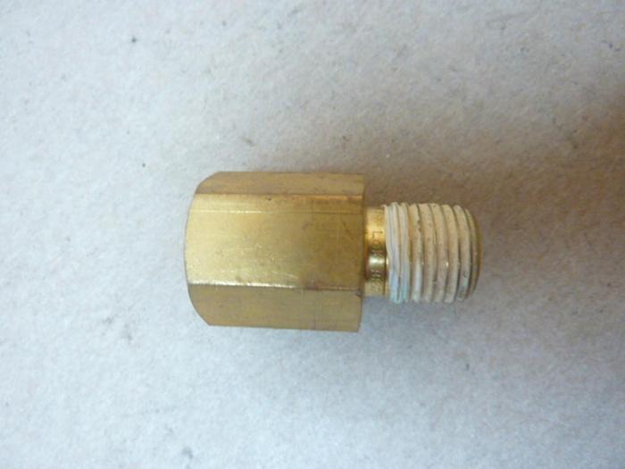 Used HY-LOK Brass Adapter H-MFAA-4N-BRAS #40406 SCRAPPED / DNL