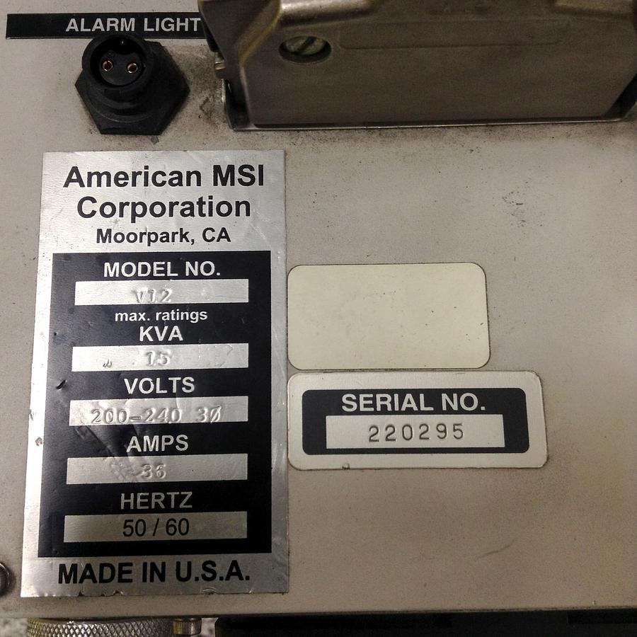 Used AMERICAN MSI Control Board C3201.010.045 Used 