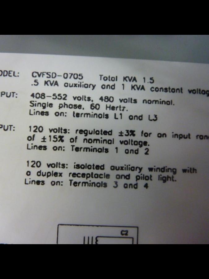 Used DAYKIN Transformer Disconnect Switch CVFSD-0705 USED