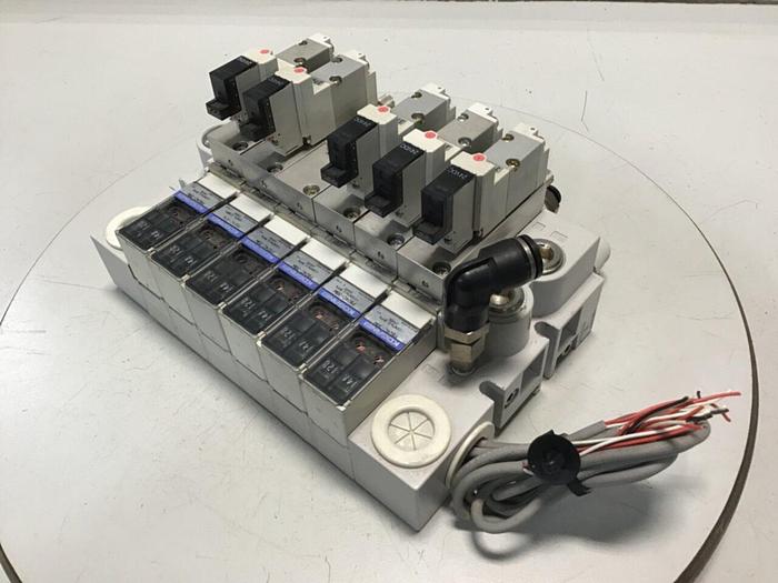 Used KOGANEI Block w/ Valves PBM6P-3W #120969