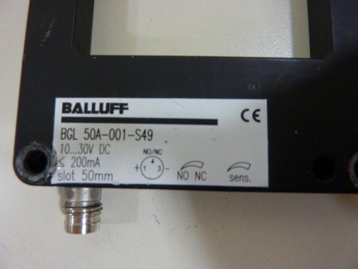 Used BALLUFF Photoelectric Fork Sensor BGL 50A-001-S49 #55460