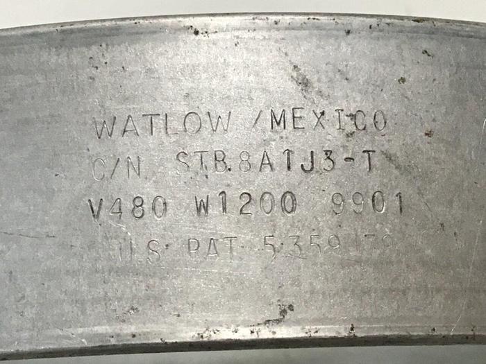 Used WATLOW 1200 Watt Heater Band STB8A1J3-T #126389