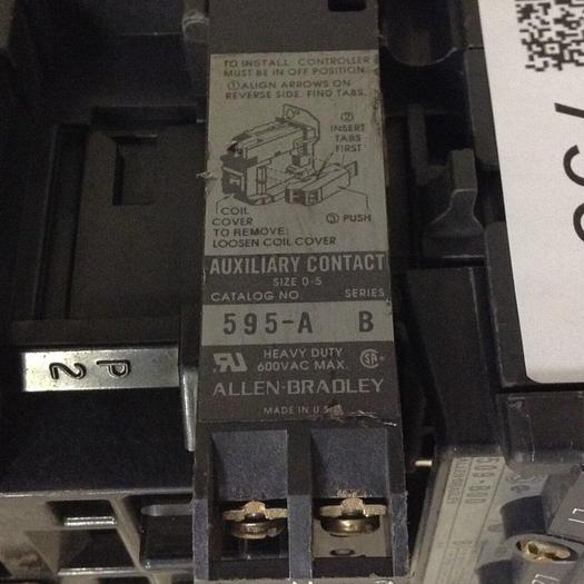 Used ALLEN BRADLEY Starter Size 1 509-BOD SER B W42 #79014