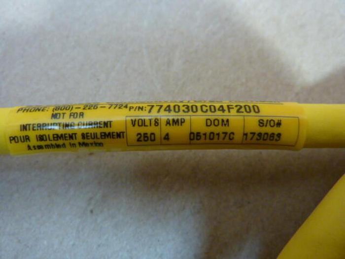 BRAD HARRISON / WOODHEAD Cable 774030C04F200 #29792