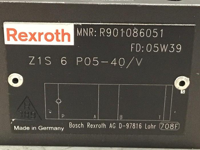Used REXROTH Check Valve Z1S6P0540V #122873