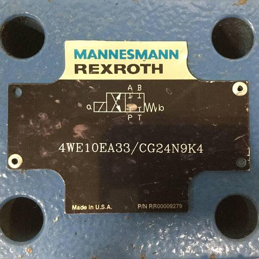 Used MANNESMANN REXROTH Valve 4WE10EA33/CG24N9K4 Used