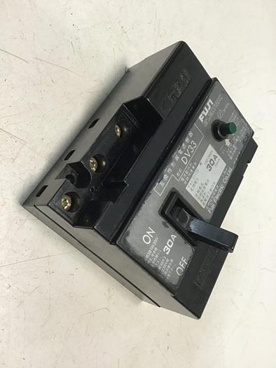 Used FUJI ELECTRIC 30 Amp Circuit Breaker DV33-30 #119820