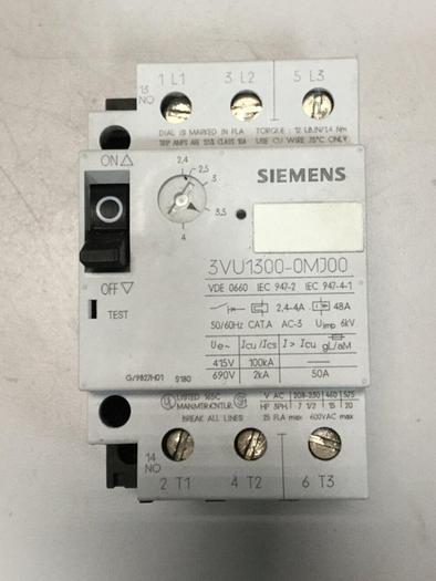 Used SIEMENS Motor Starter 3VU1300-0MJ00 #103478