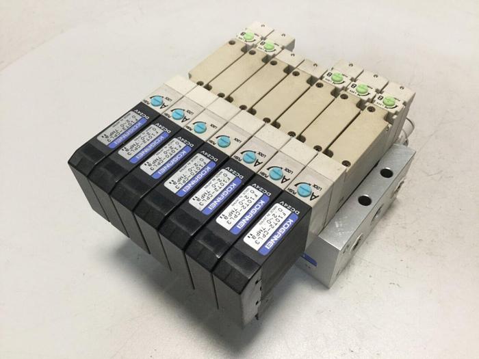 Used KOGANEI Solenoid w/ Valves F10M7AJ #104802
