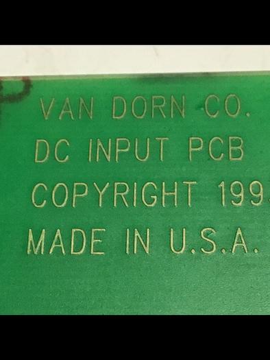 Used VAN DORN DC Input Board 330037 PC330-037 Used