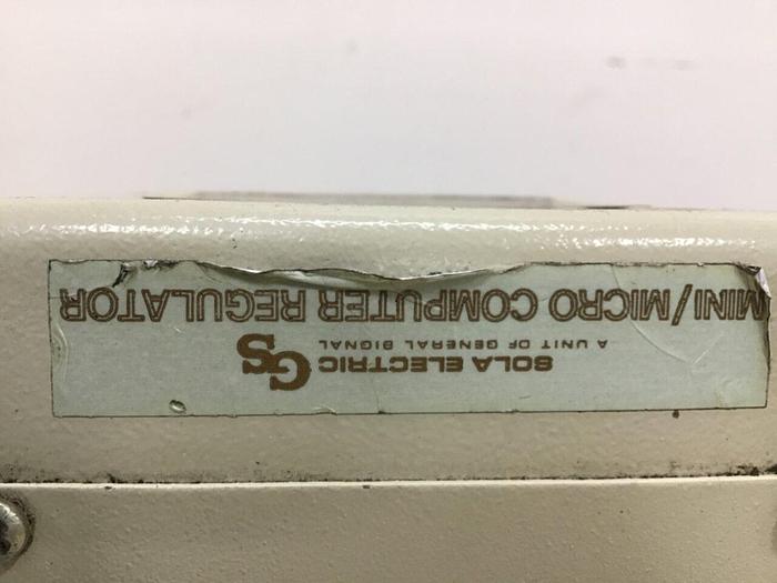 Used SOLA ELECTRIC Transformer Regulator 63-23-125-4 #127275